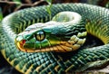 Boomslang snake in the wild nature. Dangerous snake Royalty Free Stock Photo