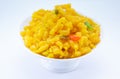 Boondi: Indian sweets; Boondi or Bundiya is an Indian dessert made from sweetened, fried chickpea flour