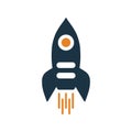 Boost, launch, product, rocket icon. Editable vector logo