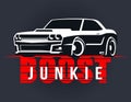 Boost muscle car t-shirt graphics