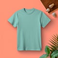 Boost sales and conversions: utilize t-shirt mockups for marketing success Royalty Free Stock Photo