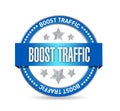 boost traffic seal illustration design