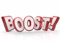 Boost Word Increase Rising Advancement Energy