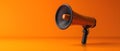 Boost Your Sales: Megaphone Announcement on Vibrant Orange. Concept Marketing Campaign, Sales Royalty Free Stock Photo