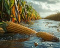 Boosting Corn Yield with Precise Irrigation Optimizing Water Usage for Maximum Harvest Explore Innovative Techniques for Efficient Royalty Free Stock Photo
