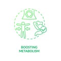 Boosting metabolism concept icon