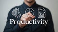 Boosting Productivity with Time Management Data Analysis and Efficiency Tools Concept Royalty Free Stock Photo
