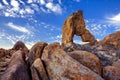 Boot arch at Alabama hills Royalty Free Stock Photo