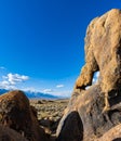 Boot Arch With The Snow Covered Peaks of The Sierra Nevada Mountains Royalty Free Stock Photo