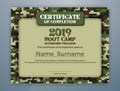Boot Camp Internship Program Certificate Template