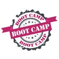 Boot camp stamp.sign.seal.logo design concept