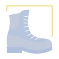 Boot flat inside vector icon which can easily modify or edit