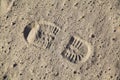 Boot footstep Royalty Free Stock Photo