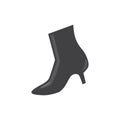 boot with heels. Vector illustration decorative design