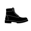 Boot icon. Hiking boots icon isolated. Vector illustration Royalty Free Stock Photo