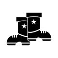 Boot icon or logo isolated sign symbol vector illustration