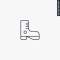 Boot, linear style sign for mobile concept and web design Royalty Free Stock Photo