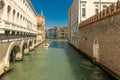 A slightly wider canal in Venice