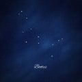 Bootes constellation, Cluster of stars, Herdsman constellation Royalty Free Stock Photo