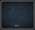 Bootes star constellation, Night sky, Cluster of stars, Deep space Royalty Free Stock Photo