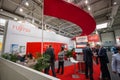 Booth of Fujitsu company at CeBIT information technology trade show