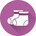 Booties baby icon. Vector illustration.