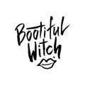 Bootiful Witch hand drawn lettering