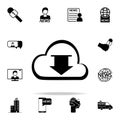 booting from the cloud icon. Media icons universal set for web and mobile