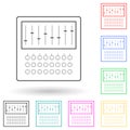 booting from the cloud multi color style icon. Simple thin line, outline vector of media icons for ui and ux, website or mobile