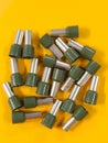 Bootlace cable ferrule 10 mm dark green