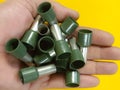 Bootlace cable ferrule 10 mm dark green