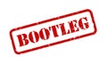 Bootleg Rubber Stamp Vector