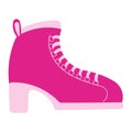 boots barbicore pink shoes doll icon element Royalty Free Stock Photo