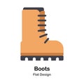 Boots Flat Illustration