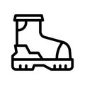 boots line icon illustration vector graphic