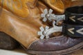 Boots and Spurs Royalty Free Stock Photo