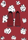 Boots. Vector illustration decorative background design Royalty Free Stock Photo