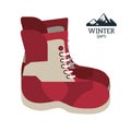 Boots winter sport wear shoes Royalty Free Stock Photo