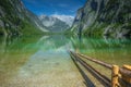 Bootshaus am Obersee lake in Berchtesgaden National Park, Alps Germany Royalty Free Stock Photo