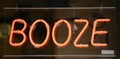 Booze Sign Royalty Free Stock Photo