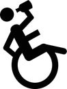 Boozing Wheelchair user