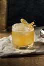 Boozy Alcoholic Penicillin Cocktail Royalty Free Stock Photo