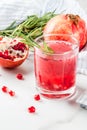 Boozy alcoholic pomegranate cocktail