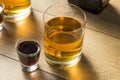 Boozy Bomb Shots with LIquor and Energy Drink