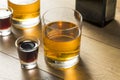 Boozy Bomb Shots with LIquor and Energy Drink