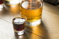 Boozy Bomb Shots with LIquor and Energy Drink