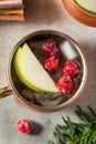 Boozy Cold Apple Cranberry Moscow Mule