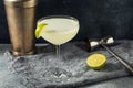 Boozy Cold Refreshing Rum Daiquiri Royalty Free Stock Photo