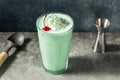 Boozy Frozen Mint Milkshake