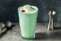 Boozy Frozen Mint Milkshake